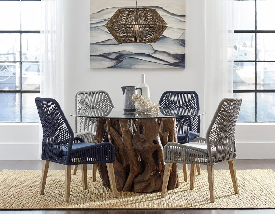 Nakia Woven Back Side Chairs Grey (Set of 2) - Premium Dining Chair from Coaster Z2 Standard - Just $360! Shop now at Furniture Wholesale Plus  We are the best furniture store in Nashville, Hendersonville, Goodlettsville, Madison, Antioch, Mount Juliet, Lebanon, Gallatin, Springfield, Murfreesboro, Franklin, Brentwood