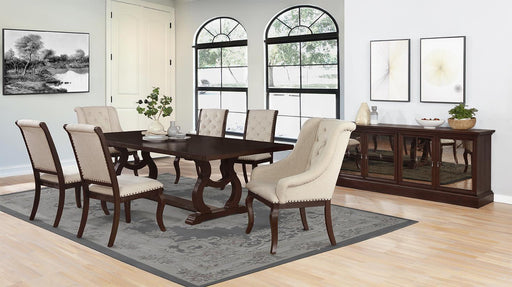 Brockway Tufted Dining Chairs Cream and Antique Java (Set of 2) - Premium Dining Chair from Coaster Z2 Standard - Just $184! Shop now at Furniture Wholesale Plus  We are the best furniture store in Nashville, Hendersonville, Goodlettsville, Madison, Antioch, Mount Juliet, Lebanon, Gallatin, Springfield, Murfreesboro, Franklin, Brentwood