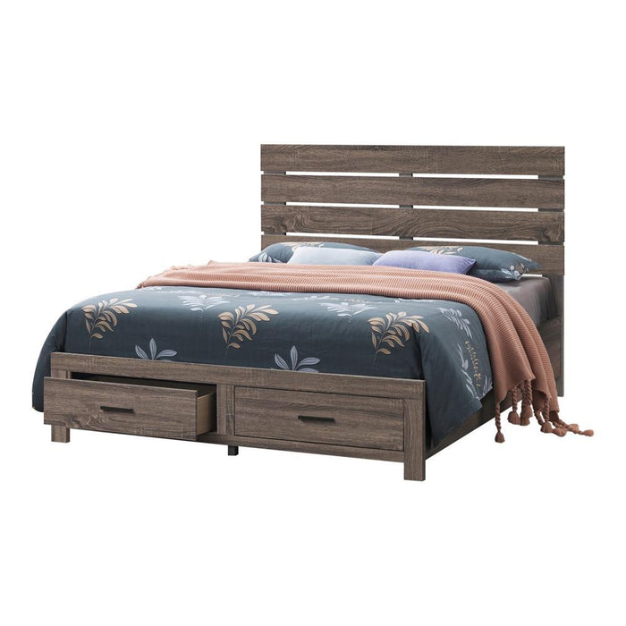 Brantford Eastern King Panel Bed Barrel Oak - Premium Bed from Coaster Z2 Standard - Just $166! Shop now at Furniture Wholesale Plus  We are the best furniture store in Nashville, Hendersonville, Goodlettsville, Madison, Antioch, Mount Juliet, Lebanon, Gallatin, Springfield, Murfreesboro, Franklin, Brentwood