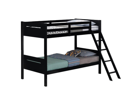 405051BLK TWIN/TWIN BUNK BED - Premium Bunk Bed from Coaster Z2 Standard - Just $418! Shop now at Furniture Wholesale Plus  We are the best furniture store in Nashville, Hendersonville, Goodlettsville, Madison, Antioch, Mount Juliet, Lebanon, Gallatin, Springfield, Murfreesboro, Franklin, Brentwood