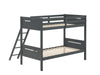 405051GRY TWIN/TWIN BUNK BED - Premium Bunk Bed from Coaster Z2 Standard - Just $418! Shop now at Furniture Wholesale Plus  We are the best furniture store in Nashville, Hendersonville, Goodlettsville, Madison, Antioch, Mount Juliet, Lebanon, Gallatin, Springfield, Murfreesboro, Franklin, Brentwood