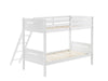 405051WHT TWIN/TWIN BUNK BED - Premium Bunk Bed from Coaster Z2 Standard - Just $418! Shop now at Furniture Wholesale Plus  We are the best furniture store in Nashville, Hendersonville, Goodlettsville, Madison, Antioch, Mount Juliet, Lebanon, Gallatin, Springfield, Murfreesboro, Franklin, Brentwood