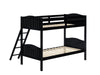 405053BLK TWIN/TWIN BUNK BED - Premium Bunk Bed from Coaster Z2 Standard - Just $418! Shop now at Furniture Wholesale Plus  We are the best furniture store in Nashville, Hendersonville, Goodlettsville, Madison, Antioch, Mount Juliet, Lebanon, Gallatin, Springfield, Murfreesboro, Franklin, Brentwood