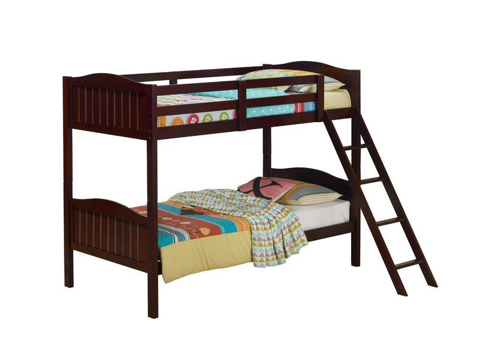 G405051 Twin/Twin Bunk Bed - Premium Bunk Bed from Coaster Z2 Standard - Just $418! Shop now at Furniture Wholesale Plus  We are the best furniture store in Nashville, Hendersonville, Goodlettsville, Madison, Antioch, Mount Juliet, Lebanon, Gallatin, Springfield, Murfreesboro, Franklin, Brentwood