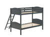 405053GRY TWIN/TWIN BUNK BED - Premium Bunk Bed from Coaster Z2 Standard - Just $418! Shop now at Furniture Wholesale Plus  We are the best furniture store in Nashville, Hendersonville, Goodlettsville, Madison, Antioch, Mount Juliet, Lebanon, Gallatin, Springfield, Murfreesboro, Franklin, Brentwood