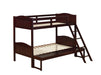 405054BRN TWIN/FULL BUNK BED - Premium Bunk Bed from Coaster Z2 Standard - Just $558! Shop now at Furniture Wholesale Plus  We are the best furniture store in Nashville, Hendersonville, Goodlettsville, Madison, Antioch, Mount Juliet, Lebanon, Gallatin, Springfield, Murfreesboro, Franklin, Brentwood
