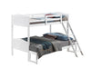 405054WHT TWIN/FULL BUNK BED - Premium Bunk Bed from Coaster Z2 Standard - Just $558! Shop now at Furniture Wholesale Plus  We are the best furniture store in Nashville, Hendersonville, Goodlettsville, Madison, Antioch, Mount Juliet, Lebanon, Gallatin, Springfield, Murfreesboro, Franklin, Brentwood
