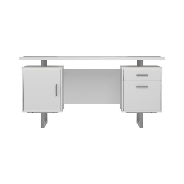 Lawtey Floating Top Office Desk Weathered Grey - Premium Desk from Coaster Z2 Standard - Just $298! Shop now at Furniture Wholesale Plus  We are the best furniture store in Nashville, Hendersonville, Goodlettsville, Madison, Antioch, Mount Juliet, Lebanon, Gallatin, Springfield, Murfreesboro, Franklin, Brentwood