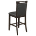 Prentiss Upholstered Counter Height Chair (Set of 2) Black and Cappuccino - Premium Barstool from Coaster Z2 Standard - Just $148! Shop now at Furniture Wholesale Plus  We are the best furniture store in Nashville, Hendersonville, Goodlettsville, Madison, Antioch, Mount Juliet, Lebanon, Gallatin, Springfield, Murfreesboro, Franklin, Brentwood