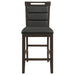 Prentiss Upholstered Counter Height Chair (Set of 2) Black and Cappuccino - Premium Barstool from Coaster Z2 Standard - Just $148! Shop now at Furniture Wholesale Plus  We are the best furniture store in Nashville, Hendersonville, Goodlettsville, Madison, Antioch, Mount Juliet, Lebanon, Gallatin, Springfield, Murfreesboro, Franklin, Brentwood