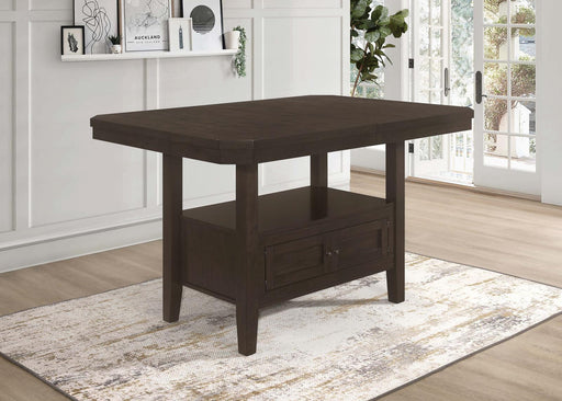 Prentiss Extendable Rectangular Counter Height Table With Butterfly Leaf Cappuccino - Premium Counter Height Table from Coaster Z2 Standard - Just $886! Shop now at Furniture Wholesale Plus  We are the best furniture store in Nashville, Hendersonville, Goodlettsville, Madison, Antioch, Mount Juliet, Lebanon, Gallatin, Springfield, Murfreesboro, Franklin, Brentwood