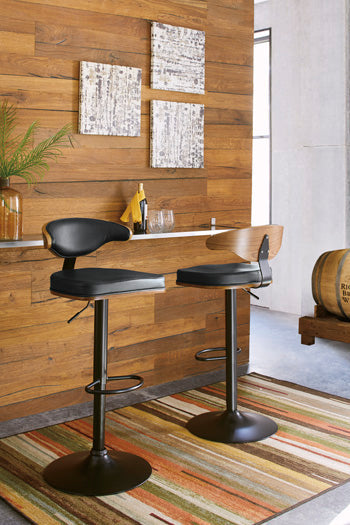 Bellatier Adjustable Height Bar Stool - Premium Barstool from Ashley Furniture - Just $100.56! Shop now at Furniture Wholesale Plus  We are the best furniture store in Nashville, Hendersonville, Goodlettsville, Madison, Antioch, Mount Juliet, Lebanon, Gallatin, Springfield, Murfreesboro, Franklin, Brentwood