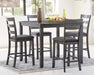 Bridson Counter Height Dining Table and Bar Stools (Set of 5) - Premium Counter Height Table from Ashley Furniture - Just $442.44! Shop now at Furniture Wholesale Plus  We are the best furniture store in Nashville, Hendersonville, Goodlettsville, Madison, Antioch, Mount Juliet, Lebanon, Gallatin, Springfield, Murfreesboro, Franklin, Brentwood