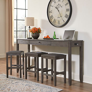 Caitbrook Counter Height Dining Table and Bar Stools (Set of 3) - Premium Counter Height Table from Ashley Furniture - Just $402.22! Shop now at Furniture Wholesale Plus  We are the best furniture store in Nashville, Hendersonville, Goodlettsville, Madison, Antioch, Mount Juliet, Lebanon, Gallatin, Springfield, Murfreesboro, Franklin, Brentwood