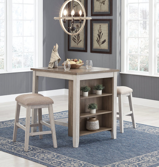 Skempton Counter Height Dining Table and Bar Stools (Set of 3) - Premium Counter Height Table from Ashley Furniture - Just $402.22! Shop now at Furniture Wholesale Plus  We are the best furniture store in Nashville, Hendersonville, Goodlettsville, Madison, Antioch, Mount Juliet, Lebanon, Gallatin, Springfield, Murfreesboro, Franklin, Brentwood