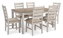 Skempton Dining Table and Chairs (Set of 7) - Premium Dining Table from Ashley Furniture - Just $643.55! Shop now at Furniture Wholesale Plus  We are the best furniture store in Nashville, Hendersonville, Goodlettsville, Madison, Antioch, Mount Juliet, Lebanon, Gallatin, Springfield, Murfreesboro, Franklin, Brentwood