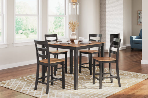 Gesthaven Counter Height Dining Table and 4 Barstools (Set of 5) - Premium Counter Height Table from Ashley Furniture - Just $442.44! Shop now at Furniture Wholesale Plus  We are the best furniture store in Nashville, Hendersonville, Goodlettsville, Madison, Antioch, Mount Juliet, Lebanon, Gallatin, Springfield, Murfreesboro, Franklin, Brentwood