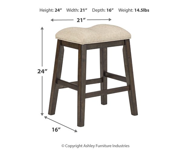 Rokane Counter Height Bar Stool - Premium Barstool from Ashley Furniture - Just $70.40! Shop now at Furniture Wholesale Plus  We are the best furniture store in Nashville, Hendersonville, Goodlettsville, Madison, Antioch, Mount Juliet, Lebanon, Gallatin, Springfield, Murfreesboro, Franklin, Brentwood