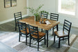 Blondon Dining Table and 6 Chairs (Set of 7) - Premium Dining Table from Ashley Furniture - Just $603.33! Shop now at Furniture Wholesale Plus  We are the best furniture store in Nashville, Hendersonville, Goodlettsville, Madison, Antioch, Mount Juliet, Lebanon, Gallatin, Springfield, Murfreesboro, Franklin, Brentwood