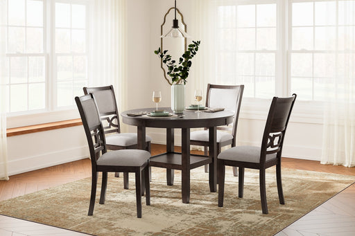 Langwest Dining Table and 4 Chairs (Set of 5) - Premium Dining Table from Ashley Furniture - Just $502.78! Shop now at Furniture Wholesale Plus  We are the best furniture store in Nashville, Hendersonville, Goodlettsville, Madison, Antioch, Mount Juliet, Lebanon, Gallatin, Springfield, Murfreesboro, Franklin, Brentwood