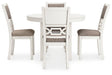 Erinberg Dining Table and 4 Chairs (Set of 5) - Premium Dining Table from Ashley Furniture - Just $518.86! Shop now at Furniture Wholesale Plus  We are the best furniture store in Nashville, Hendersonville, Goodlettsville, Madison, Antioch, Mount Juliet, Lebanon, Gallatin, Springfield, Murfreesboro, Franklin, Brentwood