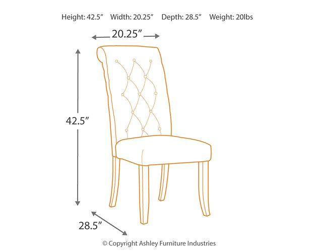 Tripton Dining Chair Set - Premium Dining Room Set from Ashley Furniture - Just $281.55! Shop now at Furniture Wholesale Plus  We are the best furniture store in Nashville, Hendersonville, Goodlettsville, Madison, Antioch, Mount Juliet, Lebanon, Gallatin, Springfield, Murfreesboro, Franklin, Brentwood