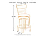 Pinnadel Counter Height Bar Stool - Premium Barstool from Ashley Furniture - Just $170.95! Shop now at Furniture Wholesale Plus  We are the best furniture store in Nashville, Hendersonville, Goodlettsville, Madison, Antioch, Mount Juliet, Lebanon, Gallatin, Springfield, Murfreesboro, Franklin, Brentwood
