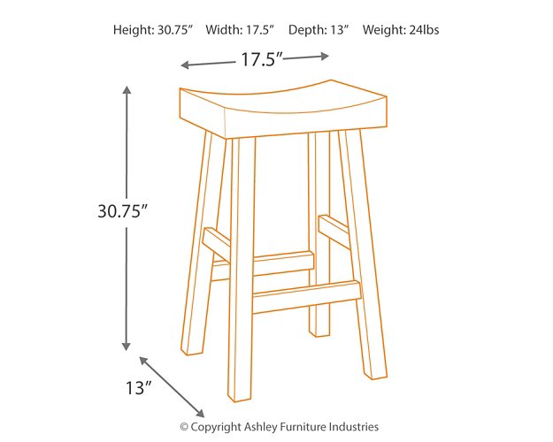 Glosco Bar Height Bar Stool - Premium Barstool from Ashley Furniture - Just $90.51! Shop now at Furniture Wholesale Plus  We are the best furniture store in Nashville, Hendersonville, Goodlettsville, Madison, Antioch, Mount Juliet, Lebanon, Gallatin, Springfield, Murfreesboro, Franklin, Brentwood