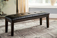 Haddigan Dining Bench - Premium Bench from Ashley Furniture - Just $120.67! Shop now at Furniture Wholesale Plus  We are the best furniture store in Nashville, Hendersonville, Goodlettsville, Madison, Antioch, Mount Juliet, Lebanon, Gallatin, Springfield, Murfreesboro, Franklin, Brentwood