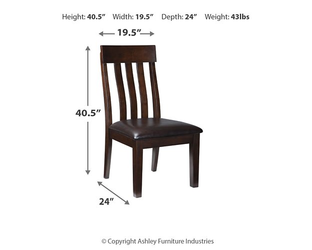 Haddigan Dining Chair Set - Premium Dining Room Set from Ashley Furniture - Just $201.11! Shop now at Furniture Wholesale Plus  We are the best furniture store in Nashville, Hendersonville, Goodlettsville, Madison, Antioch, Mount Juliet, Lebanon, Gallatin, Springfield, Murfreesboro, Franklin, Brentwood