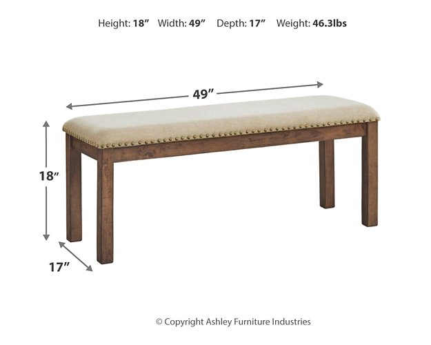 Moriville Dining Bench - Premium Bench from Ashley Furniture - Just $120.67! Shop now at Furniture Wholesale Plus  We are the best furniture store in Nashville, Hendersonville, Goodlettsville, Madison, Antioch, Mount Juliet, Lebanon, Gallatin, Springfield, Murfreesboro, Franklin, Brentwood