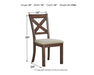Moriville Dining Chair - Premium Dining Chair from Ashley Furniture - Just $100.56! Shop now at Furniture Wholesale Plus  We are the best furniture store in Nashville, Hendersonville, Goodlettsville, Madison, Antioch, Mount Juliet, Lebanon, Gallatin, Springfield, Murfreesboro, Franklin, Brentwood