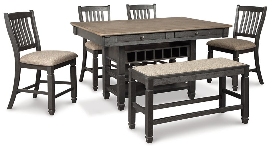 Tyler Creek Counter Height Dining Set - Premium Dining Room Set from Ashley Furniture - Just $1146.36! Shop now at Furniture Wholesale Plus  We are the best furniture store in Nashville, Hendersonville, Goodlettsville, Madison, Antioch, Mount Juliet, Lebanon, Gallatin, Springfield, Murfreesboro, Franklin, Brentwood