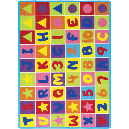 Abbey Alphabet/Multi 4' 9" X 6' 9" Area Rug - Premium Rug from FOA East - Just $76.05! Shop now at Furniture Wholesale Plus  We are the best furniture store in Nashville, Hendersonville, Goodlettsville, Madison, Antioch, Mount Juliet, Lebanon, Gallatin, Springfield, Murfreesboro, Franklin, Brentwood