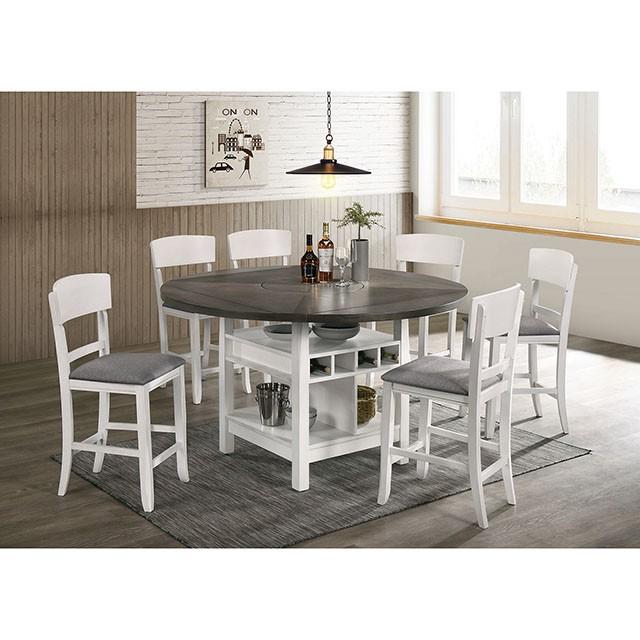 STACIE Counter Ht. Round Dining Table - Premium Counter Height Table from FOA East - Just $661.05! Shop now at Furniture Wholesale Plus  We are the best furniture store in Nashville, Hendersonville, Goodlettsville, Madison, Antioch, Mount Juliet, Lebanon, Gallatin, Springfield, Murfreesboro, Franklin, Brentwood