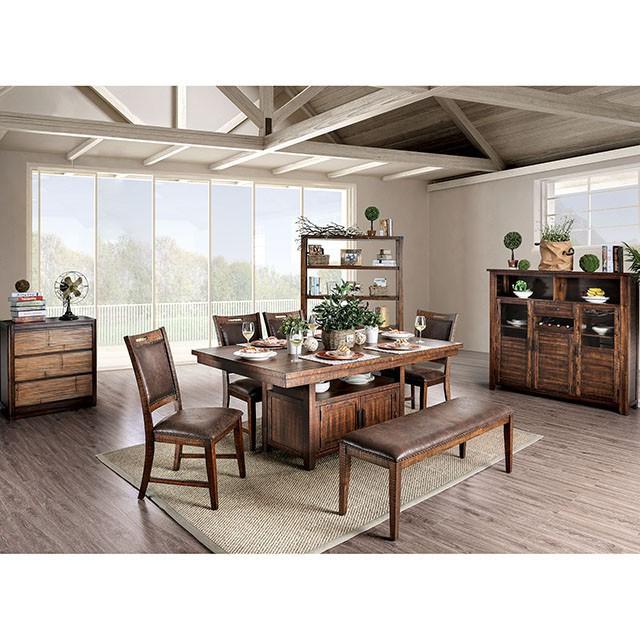 Wichita Light Walnut Dining Table - Premium Dining Table from FOA East - Just $785.85! Shop now at Furniture Wholesale Plus  We are the best furniture store in Nashville, Hendersonville, Goodlettsville, Madison, Antioch, Mount Juliet, Lebanon, Gallatin, Springfield, Murfreesboro, Franklin, Brentwood