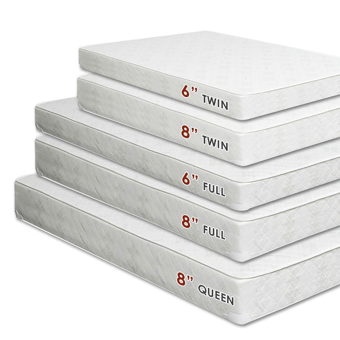 Daisy White 8" Bunkie Board Combo Mattress, Full - Premium Mattress from FOA East - Just $388.05! Shop now at Furniture Wholesale Plus  We are the best furniture store in Nashville, Hendersonville, Goodlettsville, Madison, Antioch, Mount Juliet, Lebanon, Gallatin, Springfield, Murfreesboro, Franklin, Brentwood