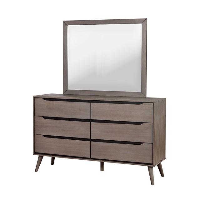 Lennart Gray Rectangular Mirror - Premium Mirror from FOA East - Just $136.50! Shop now at Furniture Wholesale Plus  We are the best furniture store in Nashville, Hendersonville, Goodlettsville, Madison, Antioch, Mount Juliet, Lebanon, Gallatin, Springfield, Murfreesboro, Franklin, Brentwood