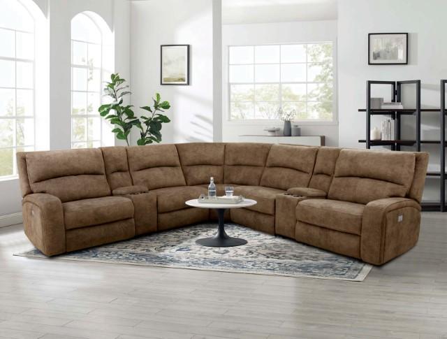 APOSTOLOS Power Sectional, Brown - Premium Sectional from FOA East - Just $3459.30! Shop now at Furniture Wholesale Plus  We are the best furniture store in Nashville, Hendersonville, Goodlettsville, Madison, Antioch, Mount Juliet, Lebanon, Gallatin, Springfield, Murfreesboro, Franklin, Brentwood