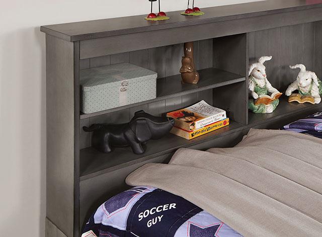 TIBALT Twin DayBed w/ Trundle, Dark Gray - Premium Daybed from FOA East - Just $856.05! Shop now at Furniture Wholesale Plus  We are the best furniture store in Nashville, Hendersonville, Goodlettsville, Madison, Antioch, Mount Juliet, Lebanon, Gallatin, Springfield, Murfreesboro, Franklin, Brentwood