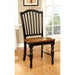 MAYVILLE Black/Antique Oak Side Chair (2/CTN) - Premium Dining Chair from FOA East - Just $234! Shop now at Furniture Wholesale Plus  We are the best furniture store in Nashville, Hendersonville, Goodlettsville, Madison, Antioch, Mount Juliet, Lebanon, Gallatin, Springfield, Murfreesboro, Franklin, Brentwood