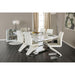 Midvale White/Chrome Side Chair (2/CTN) - Premium Dining Chair from FOA East - Just $448.50! Shop now at Furniture Wholesale Plus  We are the best furniture store in Nashville, Hendersonville, Goodlettsville, Madison, Antioch, Mount Juliet, Lebanon, Gallatin, Springfield, Murfreesboro, Franklin, Brentwood