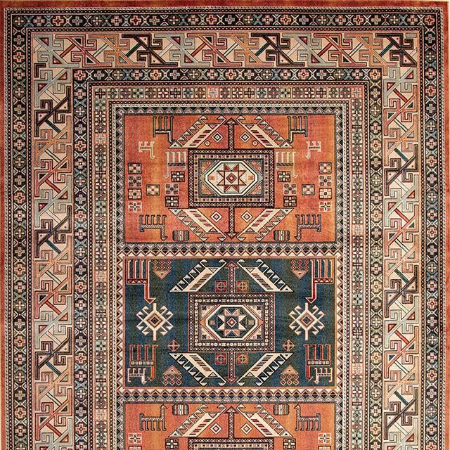 Mortsel Orange/Multi 5'3" X 7'6" Area Rug - Premium Rug from FOA East - Just $202.80! Shop now at Furniture Wholesale Plus  We are the best furniture store in Nashville, Hendersonville, Goodlettsville, Madison, Antioch, Mount Juliet, Lebanon, Gallatin, Springfield, Murfreesboro, Franklin, Brentwood