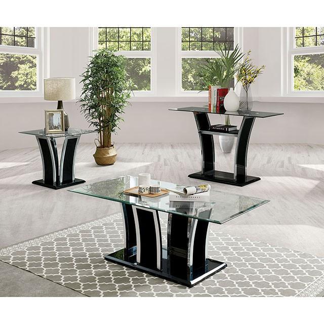 Staten Glossy Black/Chrome Coffee Table - Premium Coffee Table from FOA East - Just $290.55! Shop now at Furniture Wholesale Plus  We are the best furniture store in Nashville, Hendersonville, Goodlettsville, Madison, Antioch, Mount Juliet, Lebanon, Gallatin, Springfield, Murfreesboro, Franklin, Brentwood