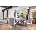 Gianna Rustic Pine/Ivory Side Chair (2/CTN) - Premium Dining Chair from FOA East - Just $331.50! Shop now at Furniture Wholesale Plus  We are the best furniture store in Nashville, Hendersonville, Goodlettsville, Madison, Antioch, Mount Juliet, Lebanon, Gallatin, Springfield, Murfreesboro, Franklin, Brentwood