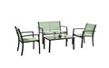 Ibiza 4 Pc. Green Sling Set K/D - Premium Outdoor Seating Set from FOA East - Just $232.05! Shop now at Furniture Wholesale Plus  We are the best furniture store in Nashville, Hendersonville, Goodlettsville, Madison, Antioch, Mount Juliet, Lebanon, Gallatin, Springfield, Murfreesboro, Franklin, Brentwood