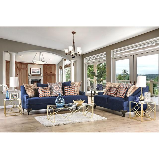 Sisseton Navy Love Seat - Premium Loveseat from FOA East - Just $1462.50! Shop now at Furniture Wholesale Plus  We are the best furniture store in Nashville, Hendersonville, Goodlettsville, Madison, Antioch, Mount Juliet, Lebanon, Gallatin, Springfield, Murfreesboro, Franklin, Brentwood