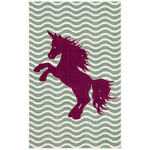 BARON 5' X 8', Area Rug, Horse, Sage Green/Fuchsia - Premium Rug from FOA East - Just $202.80! Shop now at Furniture Wholesale Plus  We are the best furniture store in Nashville, Hendersonville, Goodlettsville, Madison, Antioch, Mount Juliet, Lebanon, Gallatin, Springfield, Murfreesboro, Franklin, Brentwood