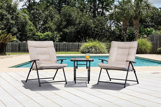 Bastia 3 Pc. Beige Conversation Set - Premium Outdoor Seating Set from FOA East - Just $212.55! Shop now at Furniture Wholesale Plus  We are the best furniture store in Nashville, Hendersonville, Goodlettsville, Madison, Antioch, Mount Juliet, Lebanon, Gallatin, Springfield, Murfreesboro, Franklin, Brentwood