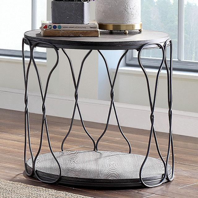 Hawdon Gray End Table - Premium End Table from FOA East - Just $171.60! Shop now at Furniture Wholesale Plus  We are the best furniture store in Nashville, Hendersonville, Goodlettsville, Madison, Antioch, Mount Juliet, Lebanon, Gallatin, Springfield, Murfreesboro, Franklin, Brentwood